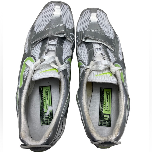 Nike Track & Field W9 Bowerman Series Grey/Lime/White Running Shoes - Picture 2 of 7